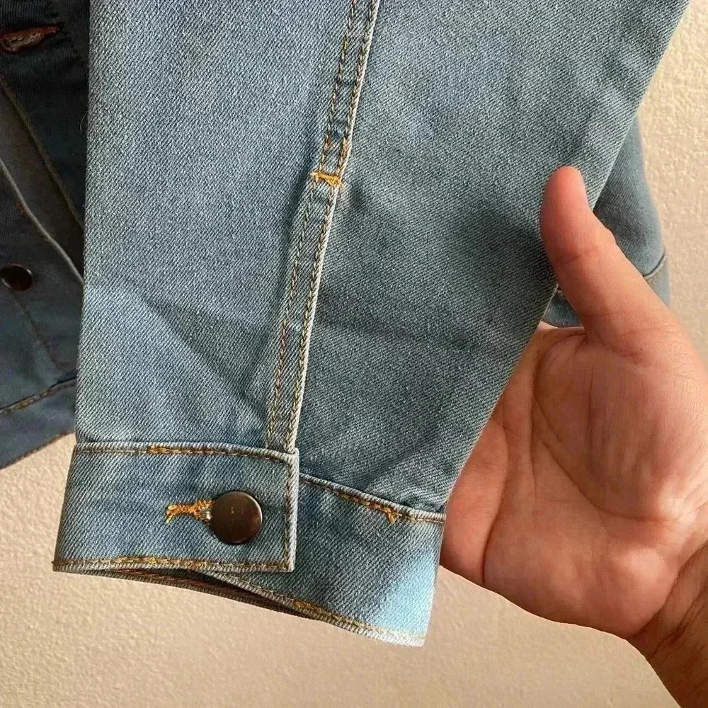 🆕Ashley Vintage Charm Plus-size Jean Jacket 3X🆕 - Picture 5 of 13